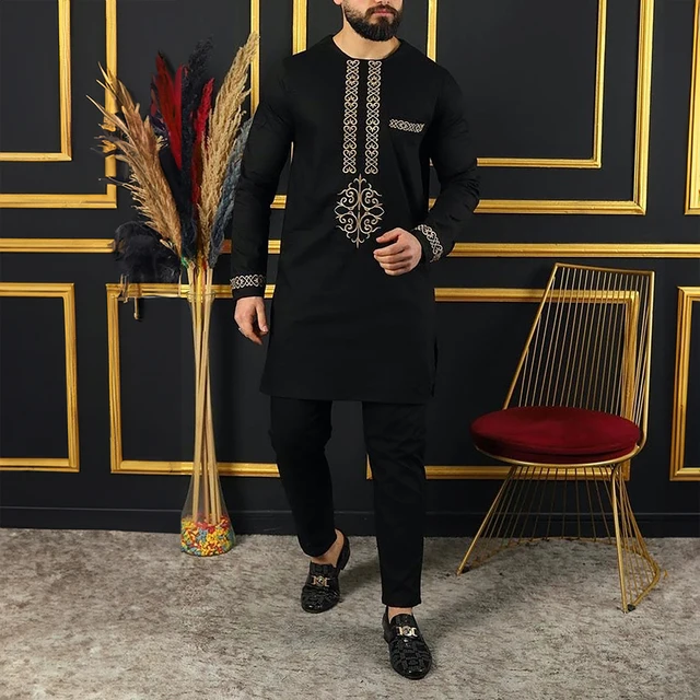 Nduka Long Sleeve Kaftan Outfit