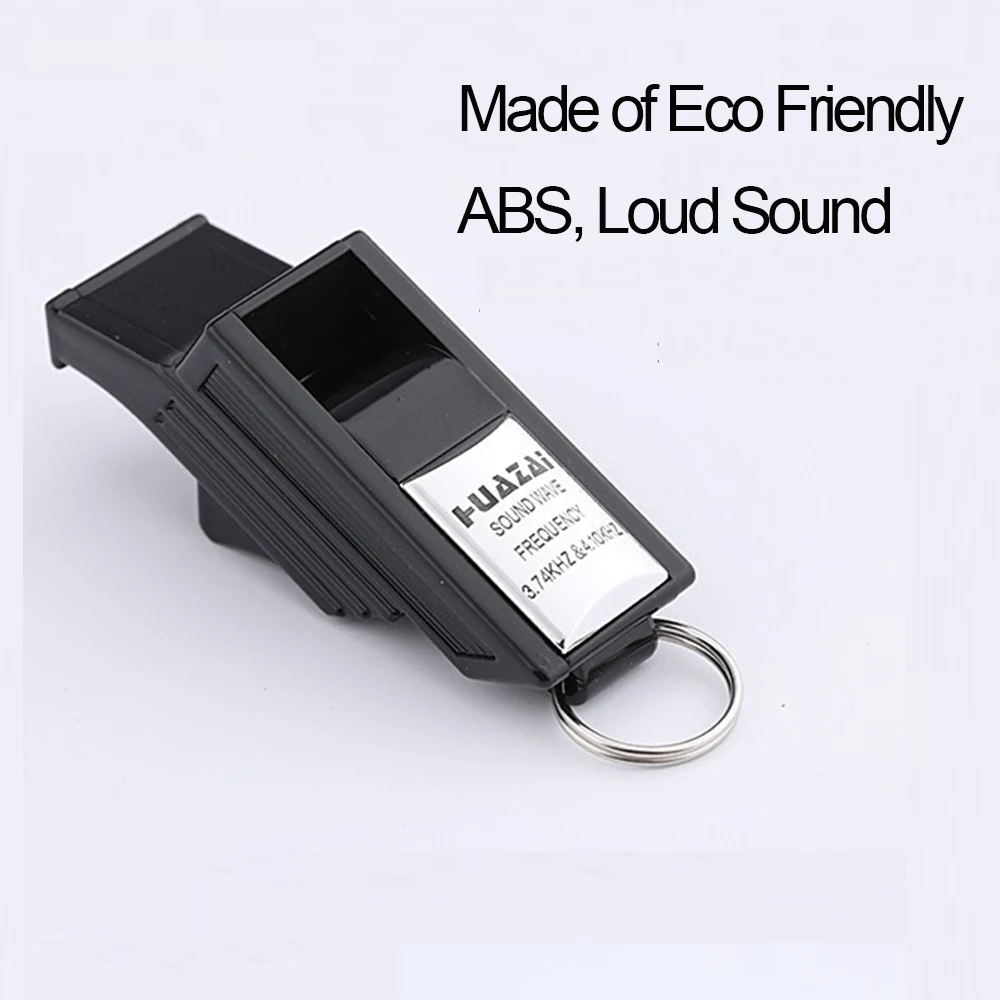 Sports Whistle Box Packed Eco Friendly ABS High Decibel Referee Whistle With Mouth Guard Rescue Whistles