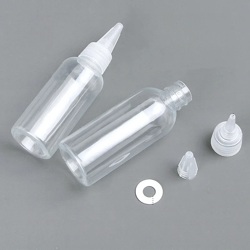 5/10/30/50/60/100/120ml Empty Dropper Bottle Transparent Plastic Refillable Nozzle Dropper with Cap Squeeze Bottle Refill refillable bottles