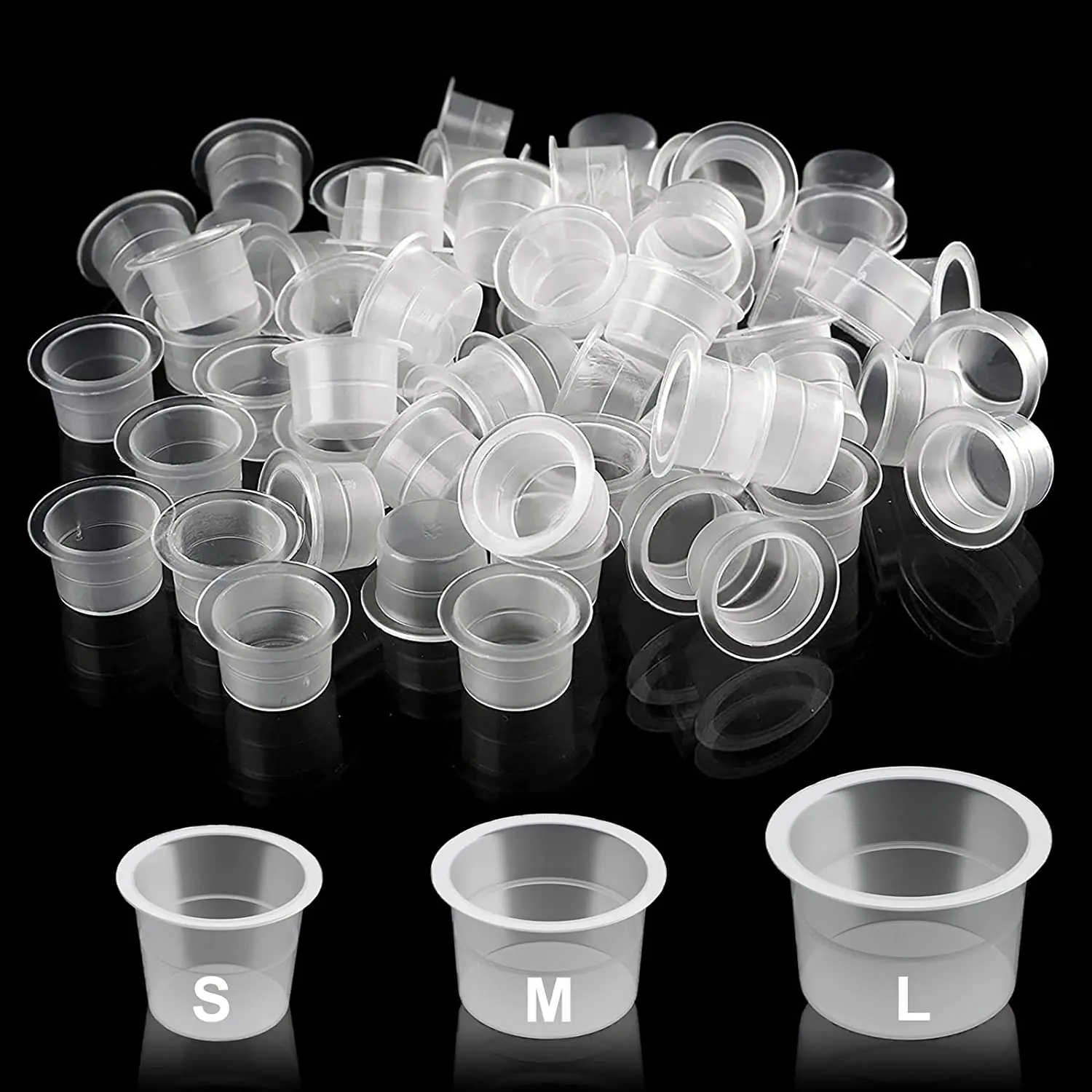 100pcs 91215mm Size Tattoo Ink Cups Caps Supply Professional Permanent Tattoo  Ink Cups Pigment Caps Tattoo Accessories  Tattoo Accesories  AliExpress