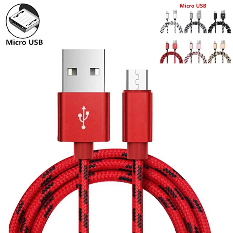 1M 2M 3M Micro Usb Cable Fast Charging Wire Android Data Cord For Samsung Galaxy J3 J5 J7 2017 A7 2018 Xiaomi Redmi Note 5 6 Pro