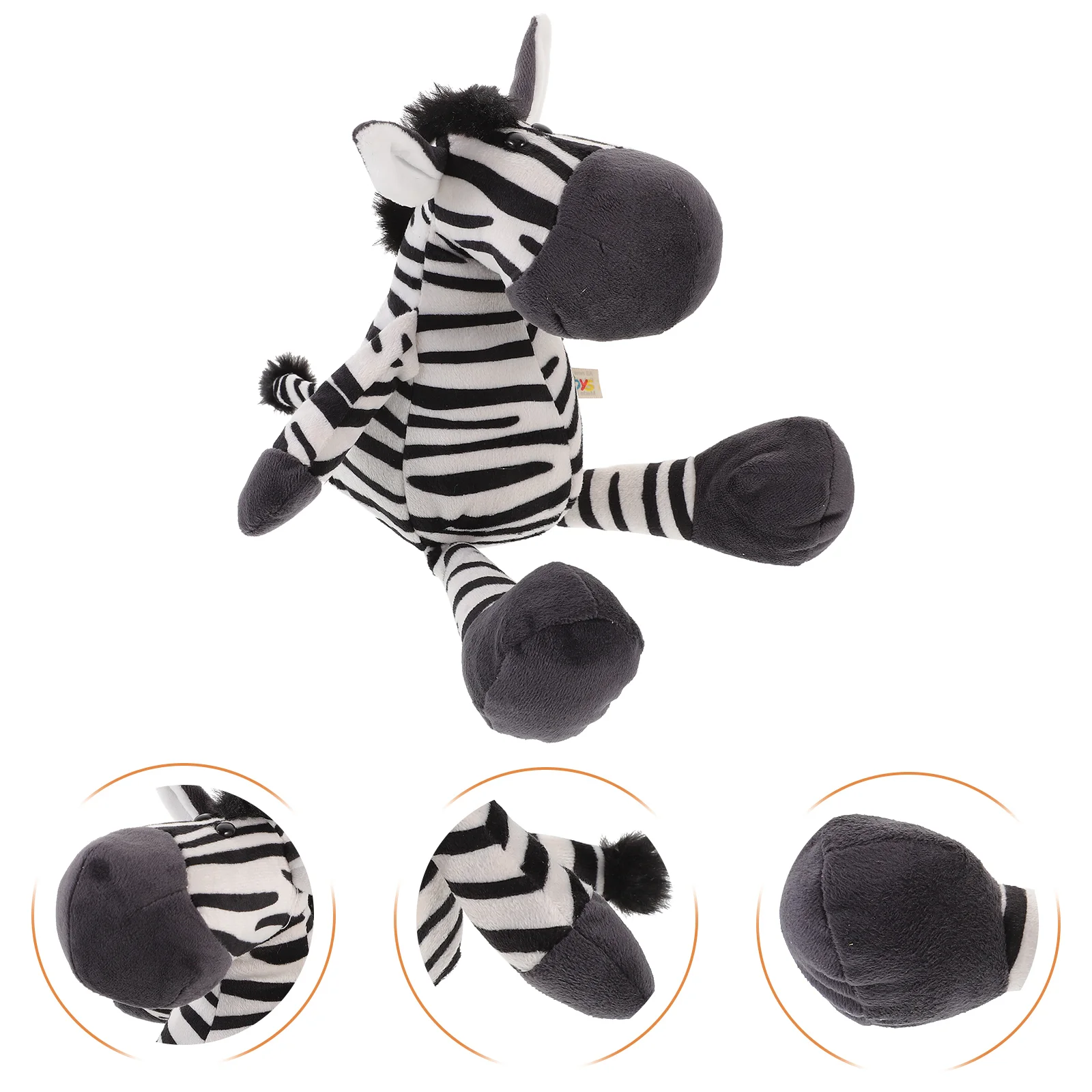 

Zebra Stuffed Animal Kawaii Toy Children Decor Adorable Wear-resistant Household