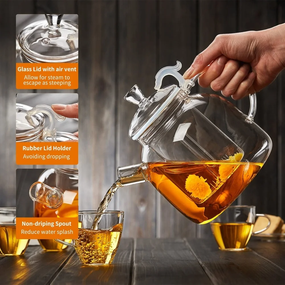 

Glass TeapotSingle Pot High Temperature Resistant ThickeningElectric Pottery BoilerTeaware Tea Set