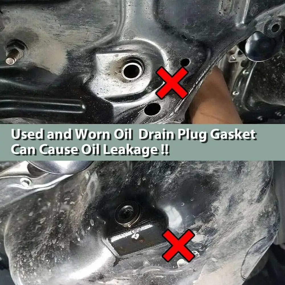 Car Oil Drain Plug Crush Washer Gaskets For Camry 1989-Oil Drain Plug Gasket Auto Accessories 20pcs oil drain plug gasket oil drain plug seal washer sealing washers