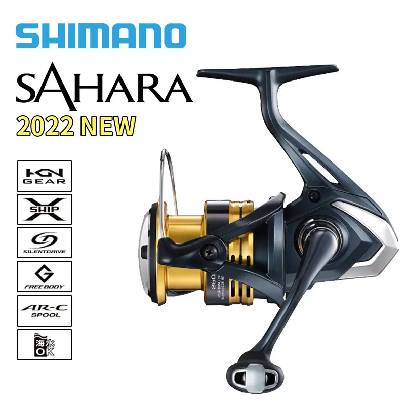 

2022 NEW SHIMANO SAHARA Spinning Fishing Reel 3+1/4+1BB Gear Ratio 5.0:1/4.7:1/6.2:1/5.6:1 AR-C Spool Saltwater Reels Fishing