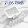 Countertop Nugget Ice Maker with Soft Chewable Ice, 32lbs in 24Hrs, LED Touch Panel, Self-Cleaning Ice Maker with Automatic Disp 4