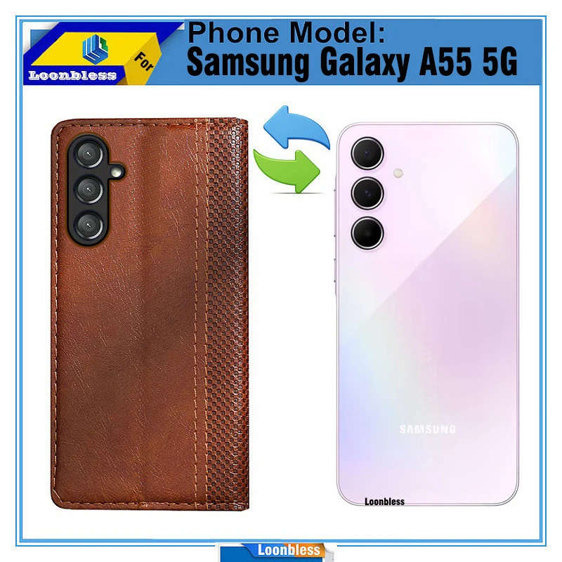 Casing ponsel samsung, celular untuk Samsung A55 5G Phone Global