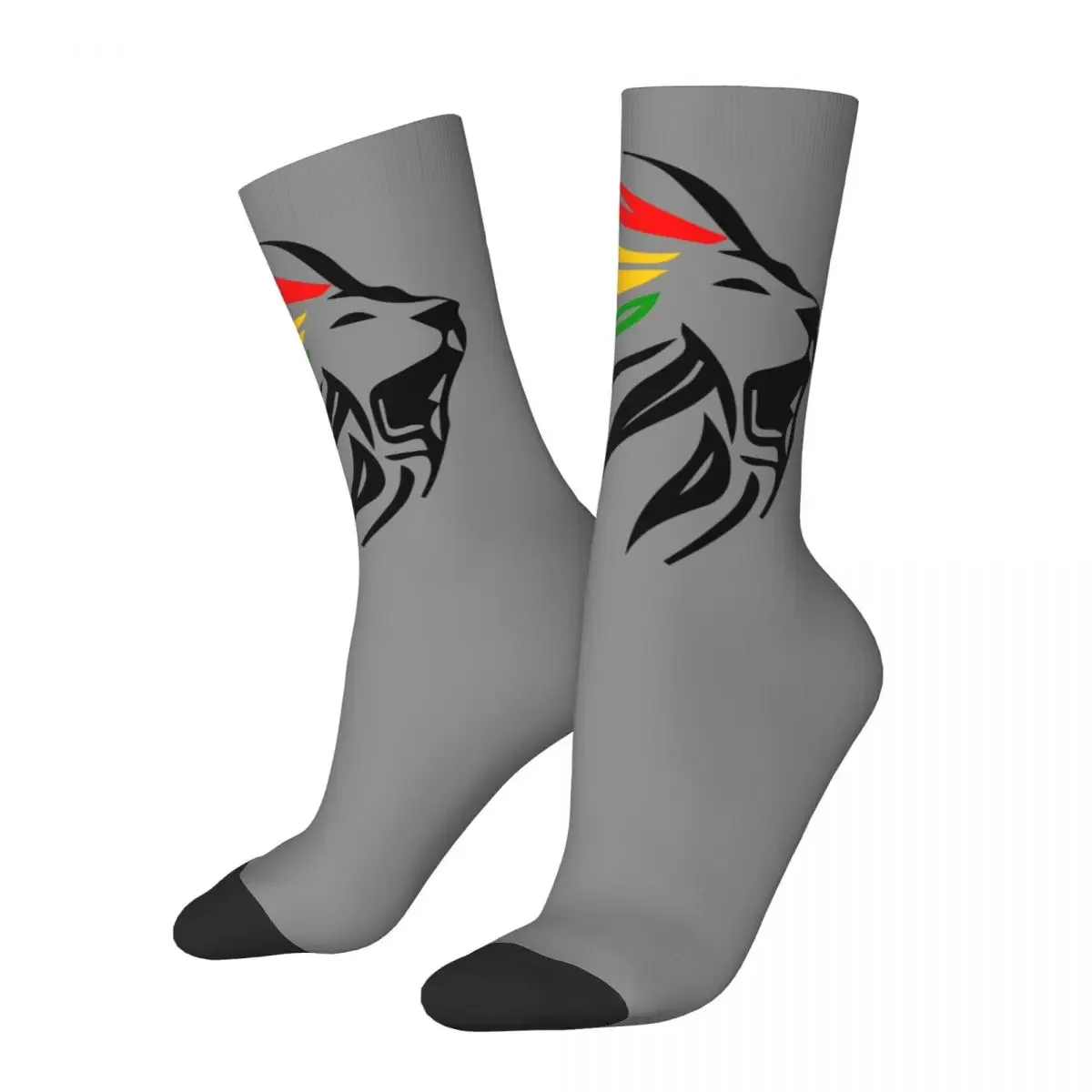 

Fashion Cool Rasta Lion Of Judah Art Dreadlock Rastafari Soccer Socks Polyester Long Socks for Unisex