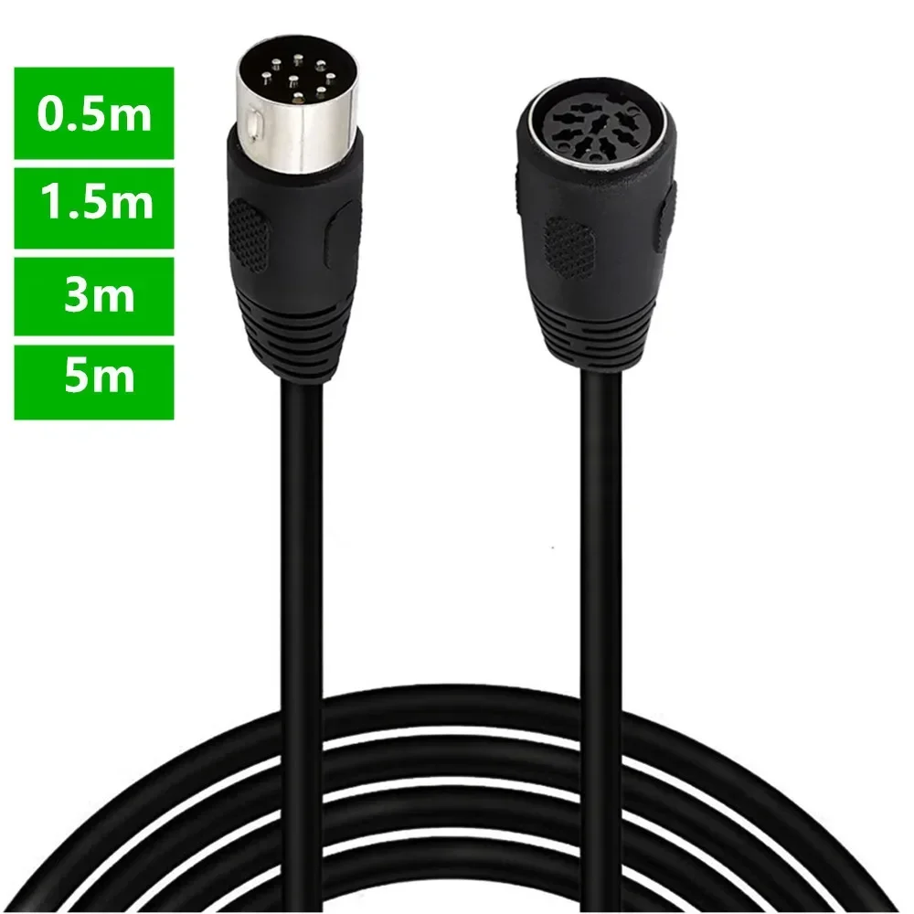 Ancable 8M Large 8 Pin Din Male-Male Speaker Audio Cable Wire For Bang & Olufsen B&O BeoLab PowerLink MK2, Peavey Sanpera Pedal And Monster Clarity HD Model One