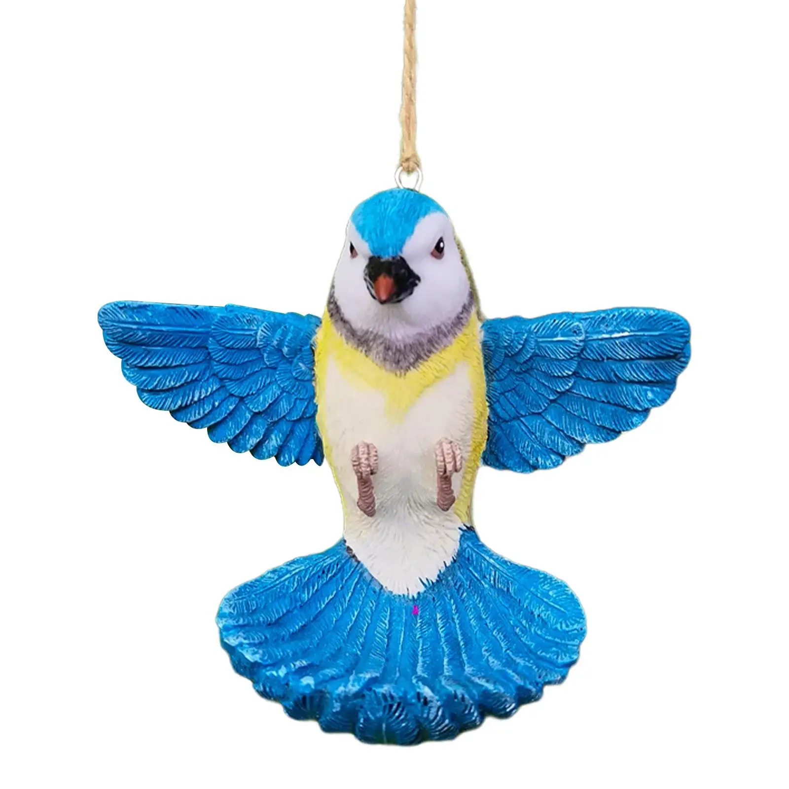 

Small Bird Feeders Hanging Yard Statue Decoration Bird Statues Birds Feeding Station for Balcony Backyard Trees Yard Decoration