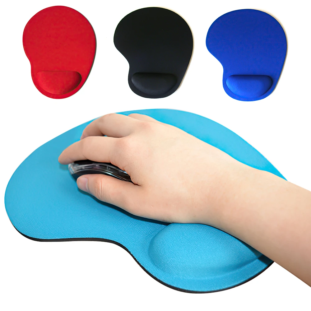 Wrist Mouse Mat Mouse Pad EVA Anti Slip Mousepad Solid Color with Wrist