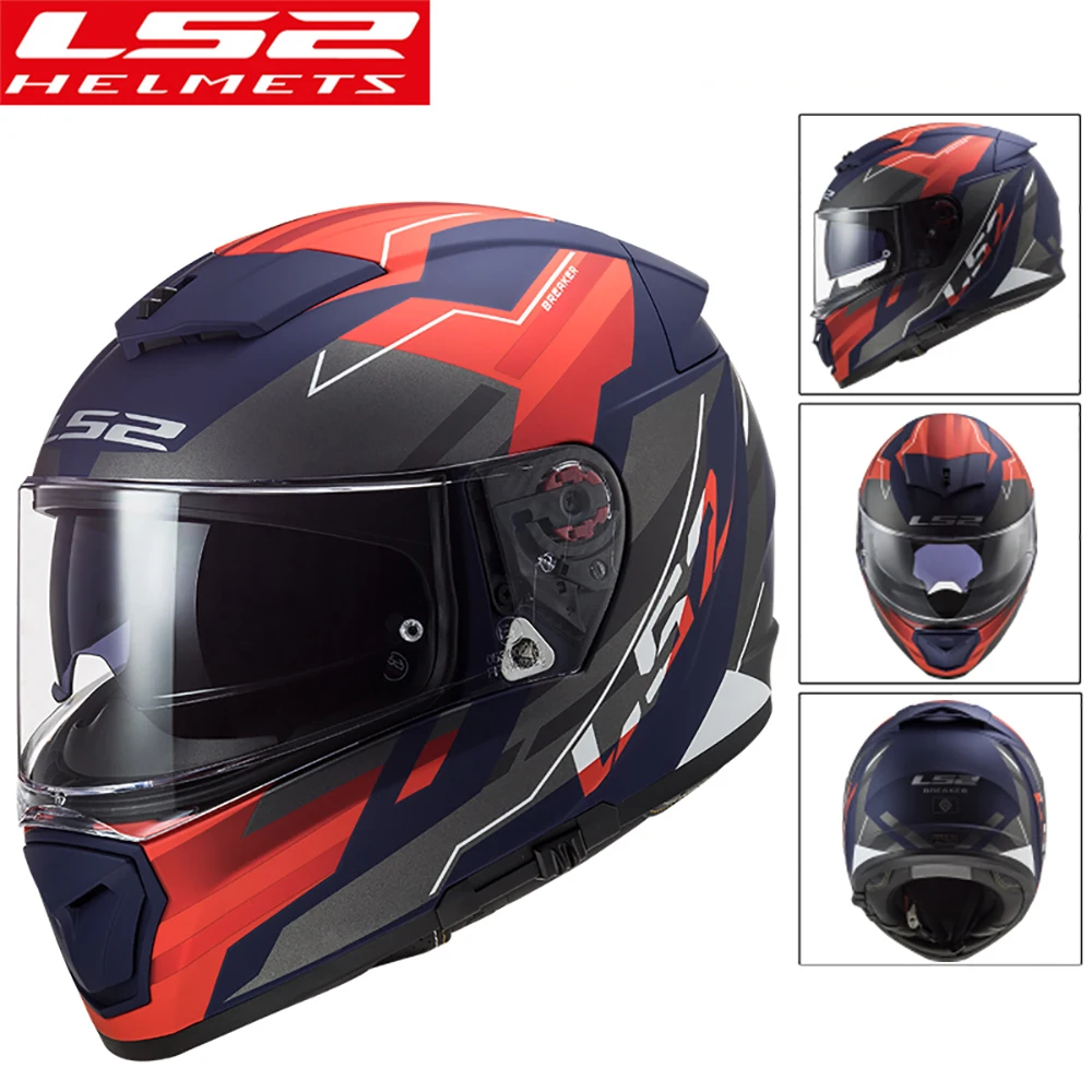 LS2 Original Motorcycle Helmet LS2 FF390 Breaker Full Face Helmet