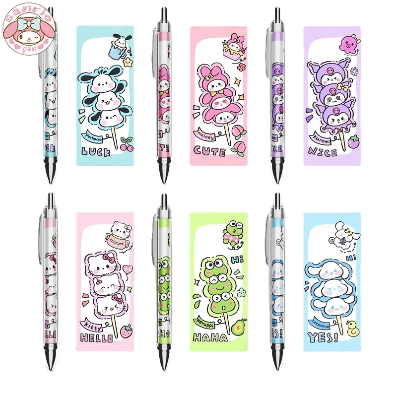 

Оригинальная ручка Sanrio, 12 шт., цвет черный, Быстросохнущий