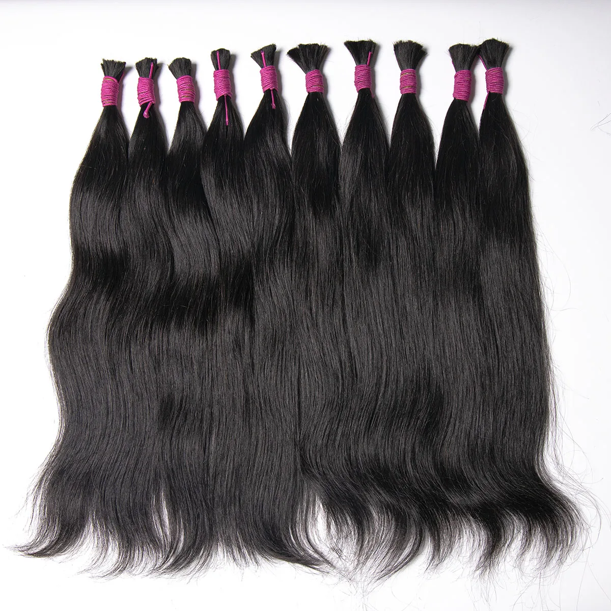 Original Bulk Human Hair For Braiding No Weft Bulk Mega Hair Bundles Natural Vietnamese Human 70 cm 200 grams