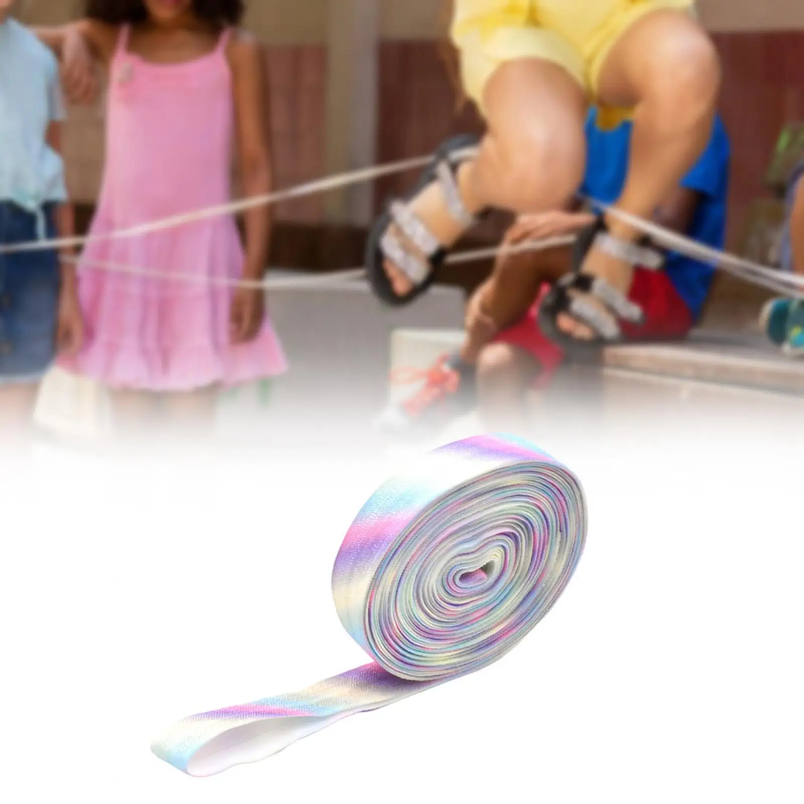 Elastic Chinese Jump Rope Skipping Rope 300cm Long Girls Group Jump Rope Jumping Rope for Games Party Favors Indoor Sports
