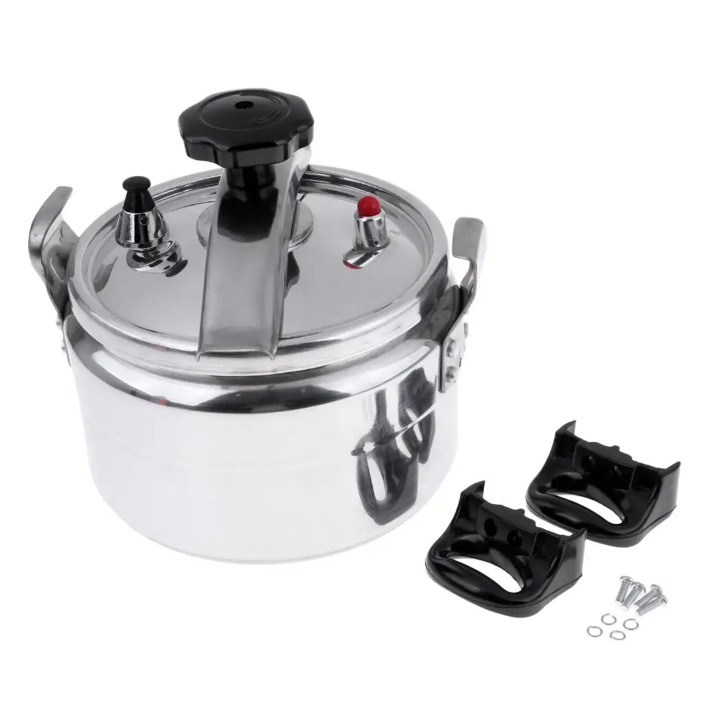 4L Aluminum Pressure Cooker Portable Fast Cooking Outdoor Camping Travel Pot