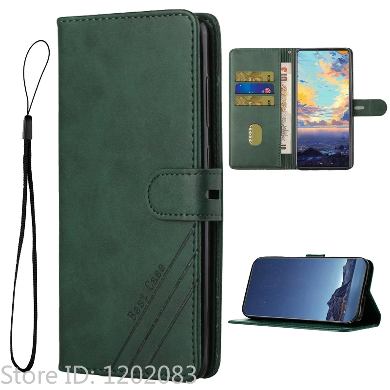 Magnetic Stand Wallet Flip Cover Phone Case with Protective Storage