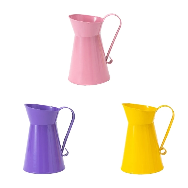 

Metal Flower Pot Floral Bucket Planter Plant Vase Home Decorations for Garden Hospital Hotel Kitchen Coffee Pots Vase new