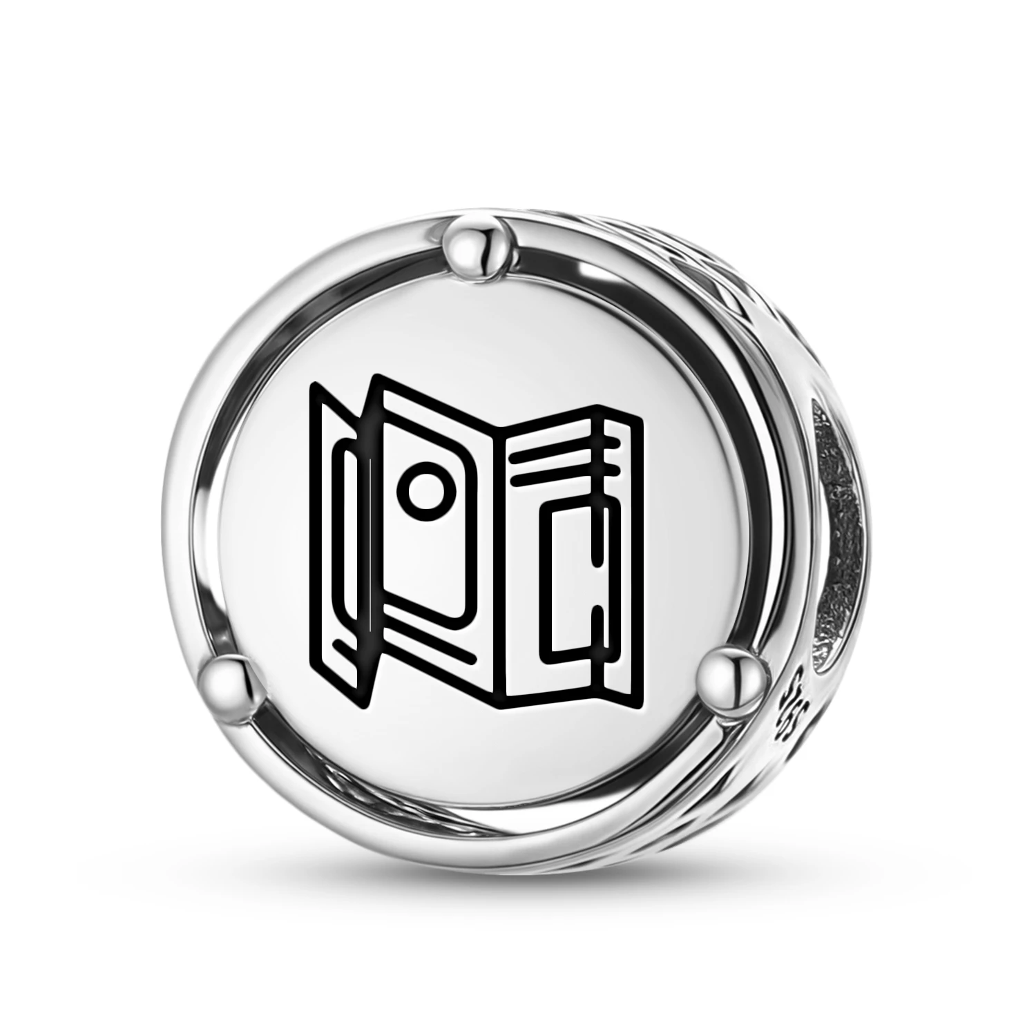 Maya-Codices-Charm aus 925er-Sterlingsilber mit Symbol, passend für Original-Armbänder, DIY-Schmuck, Accessoires, Familienperle