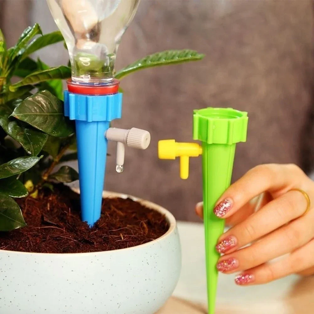 6/12 stücke Automatische Tropf Bewässerung System Selbst Bewässerung Spike Für Blumen Pflanzen Gewächshaus Garten Einstellbare Auto Wasser Tropfer – Detail 7