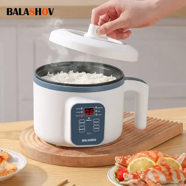 Electric Rice Cooker Multicooker Multifunction Pot Mini Hotpot Pan Soup Home Appliances for The Kitchen Pots Offers 1-2 People 1