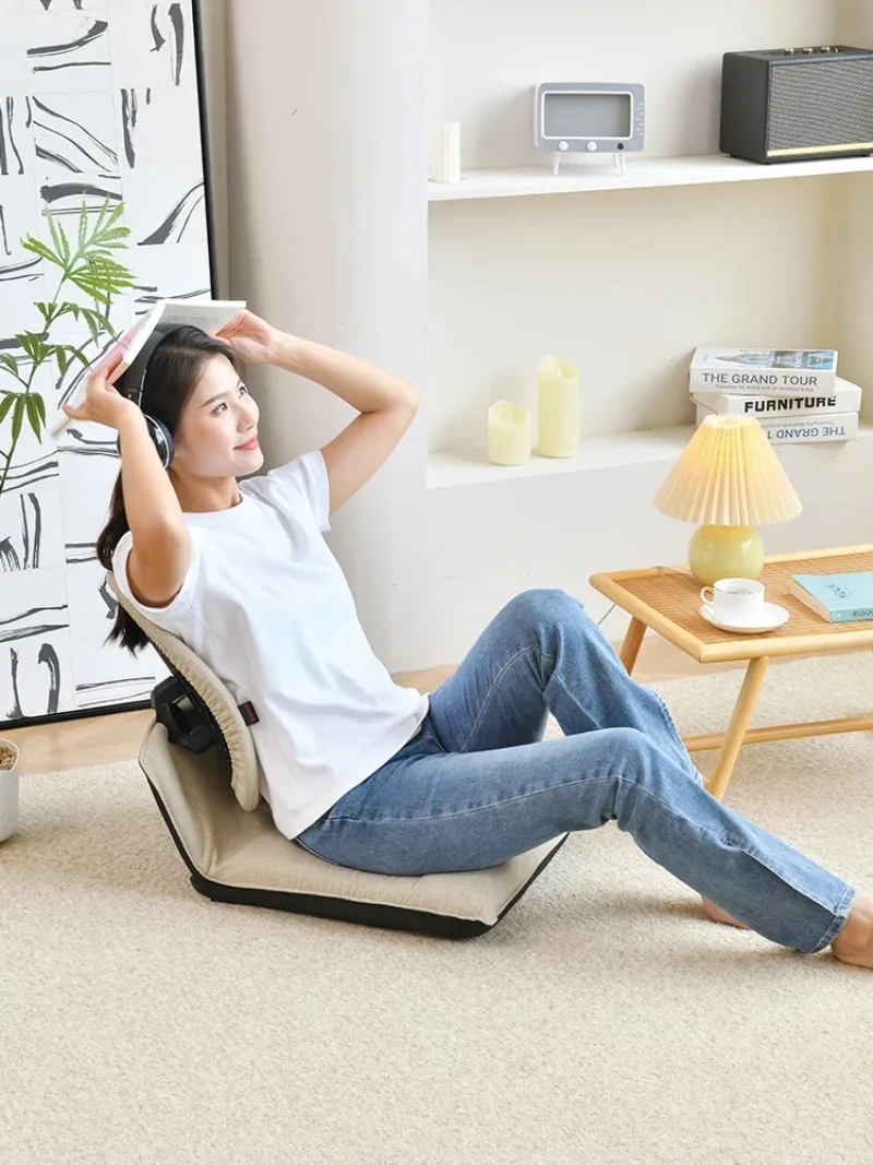 Tatami backrest chair Bay window backrest chair footless Ergonomic sitting back chairs for bedroom Home Furniture
