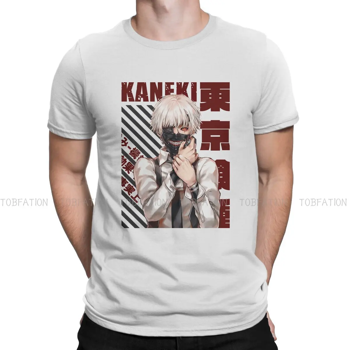 

Tokyo Ghoul Cool Tshirt Graphic Men Tops Vintage Fashion Summer Clothing 100% Cotton T Shirt