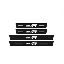 MG5 Logo Car Door Sill Protector and Trunk Bumper Guard Set (4PCS door sill)