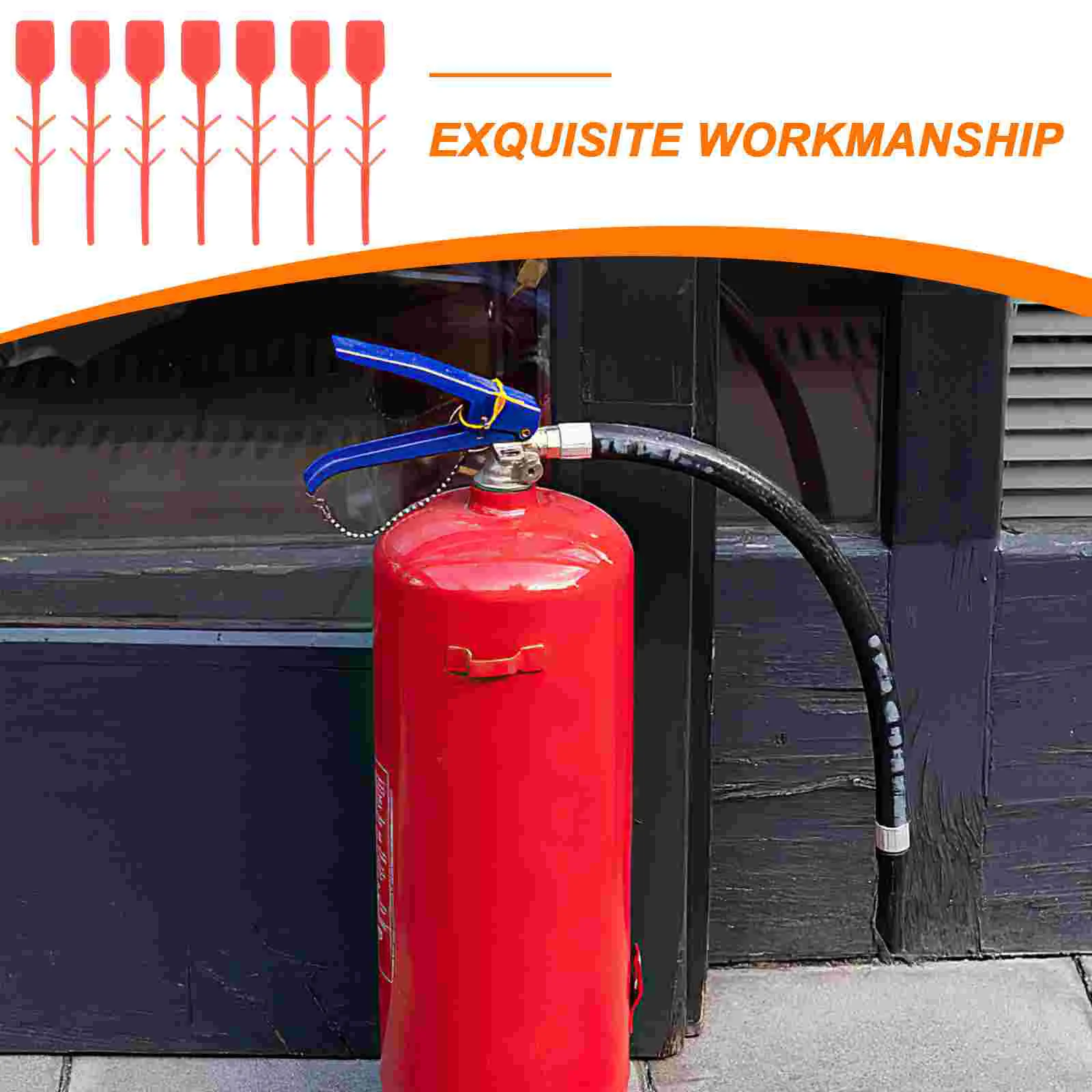 100 Pcs Tamper Seals For Fire Extinguisher Fire Extinguisher Plastic Seal Tags Security Seals for Accessories car extinguisher holder fire extinguisher holder