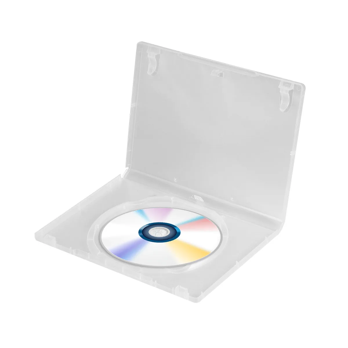 6Pcs Cd 보관 상자 휴대용 투명 Dvd 케이스 대용량 별도 디자인 미디어 비디오 저장용 Cd 패키지
