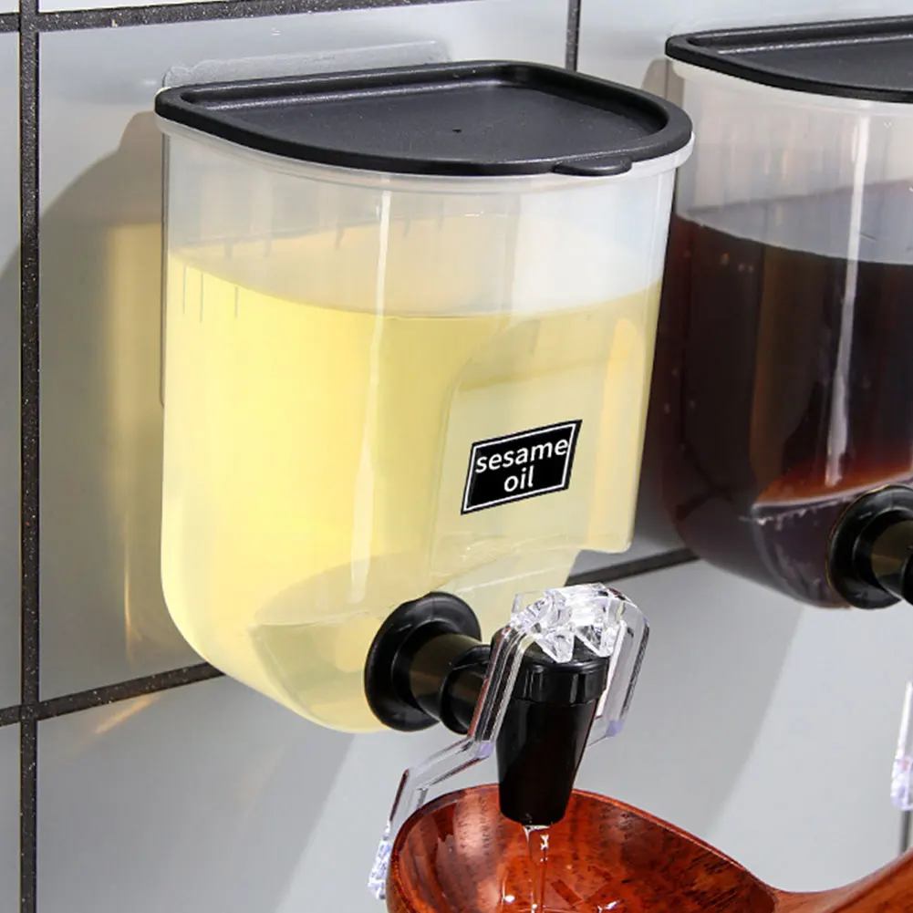 Self-Adhesive Wall-Mounted Oil Dispenser - 800Ml