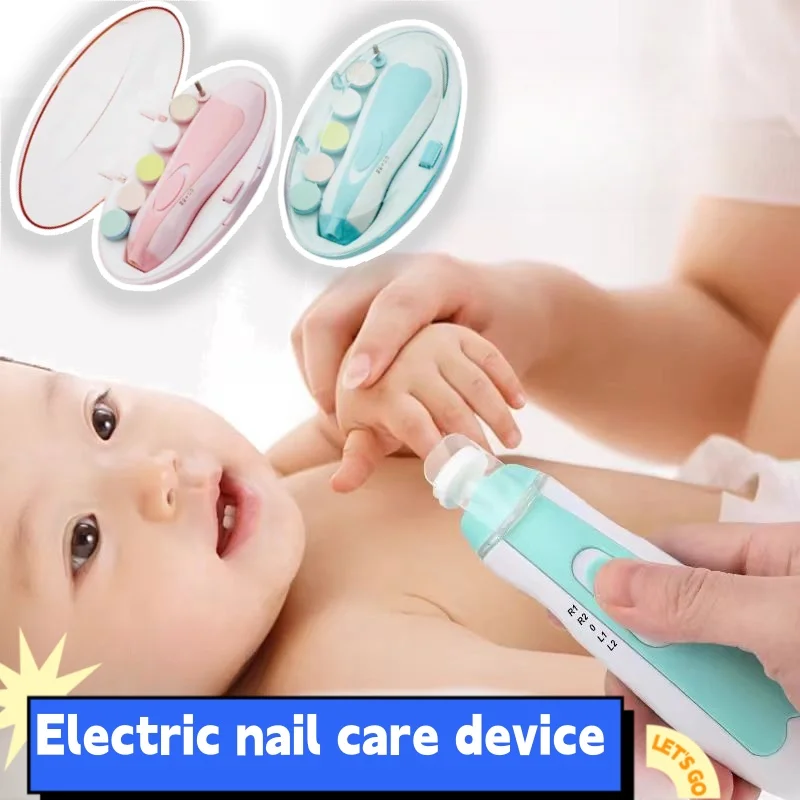 Electric Baby Nail File Clippers with LED Night Light, Toddler Toenail Care Set for Children, Mom and Baby's Best Helper
