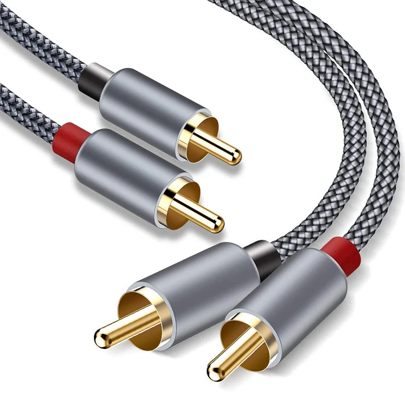 Стереокабель RCA [6 футов/1 8 м двойной экранированный позолоченный] стереокабель 2RCA