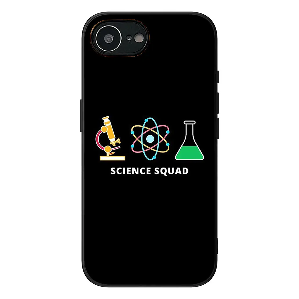 Science-Themed Silicone Phone Cover with Chemistry Design