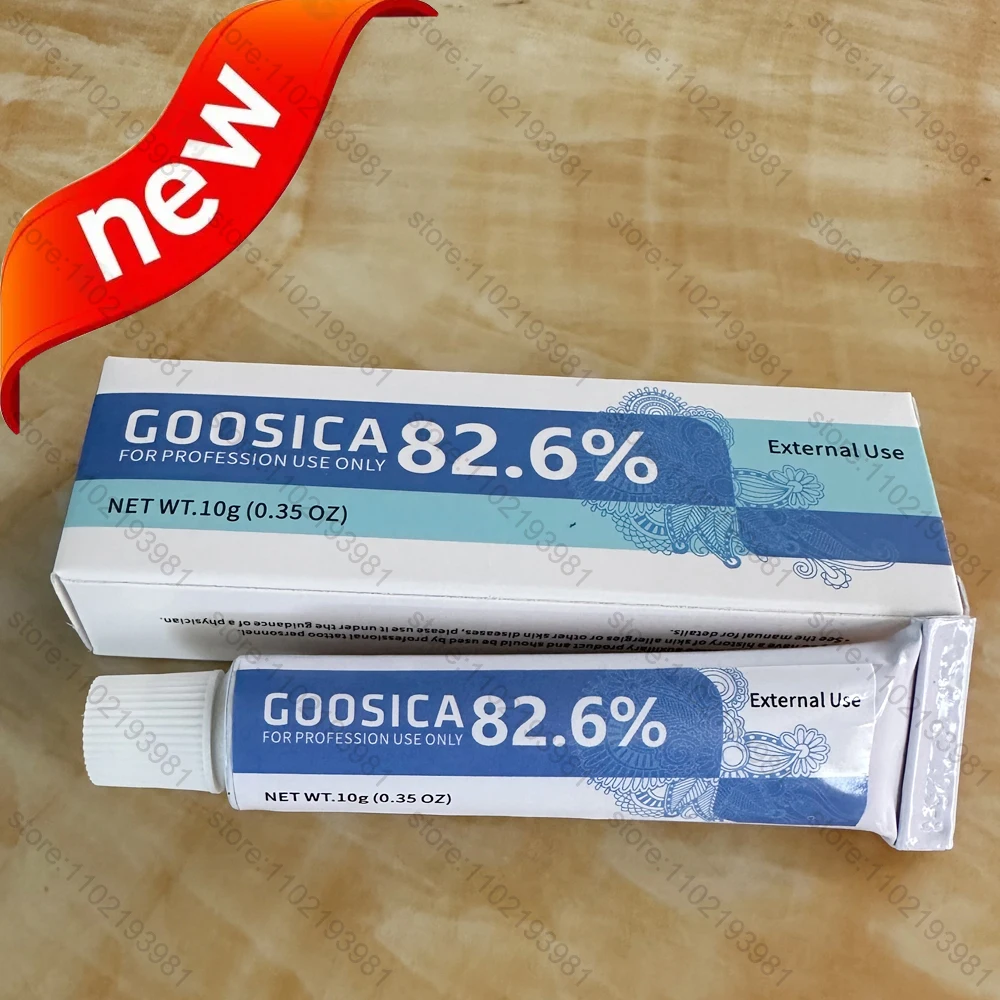 82.6% GOOSICA 문신 크림, 영구 화장 전, 바디 눈썹 아이라이너, 입술 문신 케어 크림, 다양한 선택, 10g 