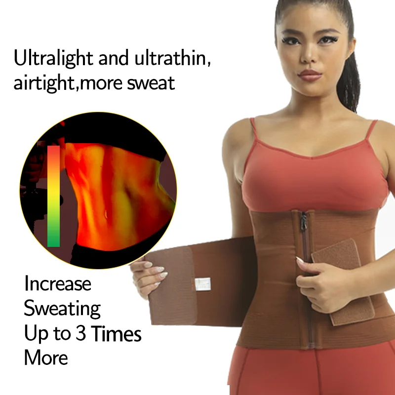 Waist Trainer Body Shaper Tummy Slimming Belt Woman Slimming Sweat Fat Burning Belt Control Belly Hourglass Girdle Shapewear body shaper