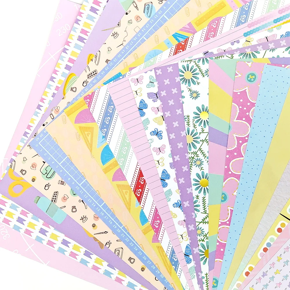 Creative Path 12 Zoll Scrapbooking-Papiere, 20 Blatt Bastelmaterialien für Journaling, Kartenherstellung, Dekorative Designer-Packung – Detail 3