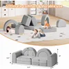 Kids Couch, Modular Kids Play Couch, Fold Out Toddler Couch Building Convertible Kids Floor Sofa and Foam Couch 3