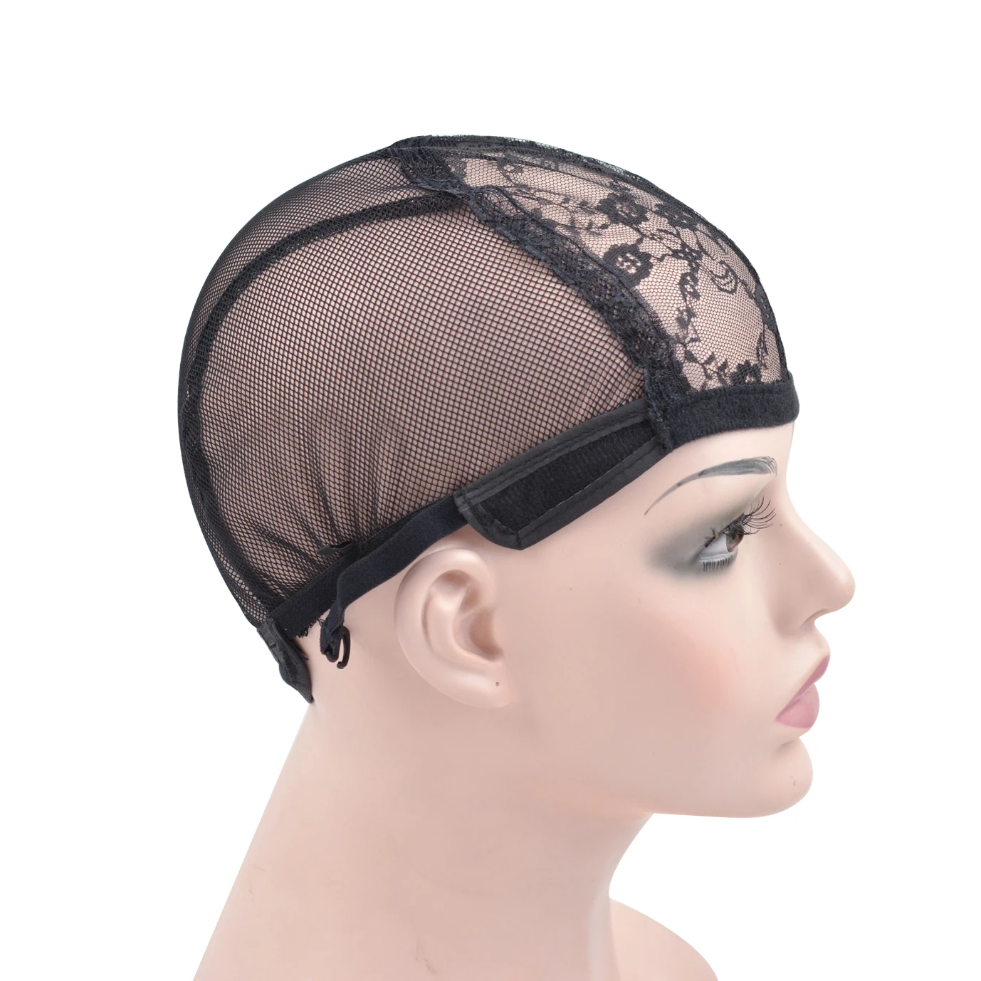 1pc Black Lace Wig Caps for Women with Adjustable Straps to Hold Wigs in Place for Wig Making Wigs Hair Net wig caps,hair nets
