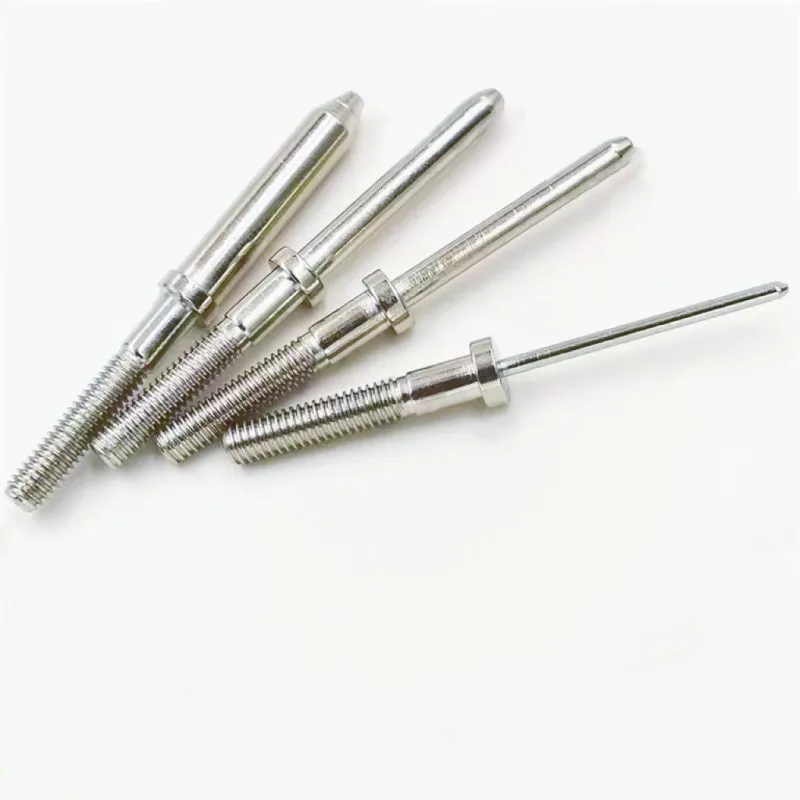 10/50/100PCS DIY Test Positioning Pin 50mm Round Head Cylindrical Positioning Pin Nickel Plating Test Thimble PCBTest Probe