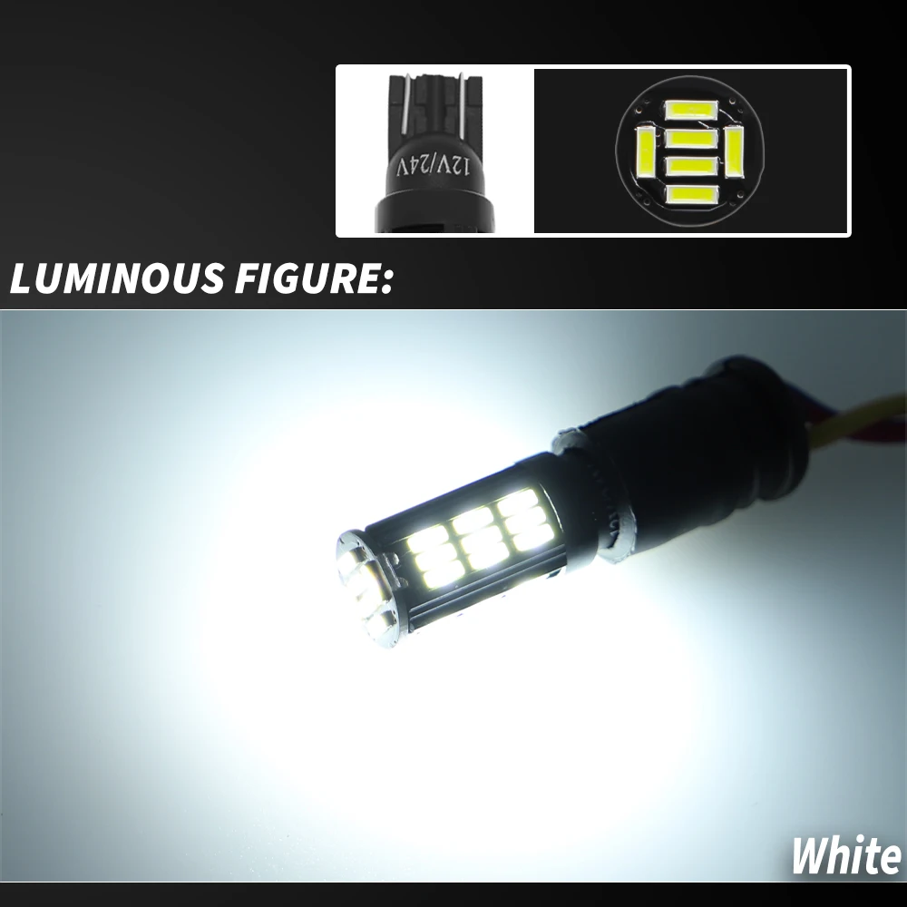 4pcs ���ο� W5W Led ���� T10 4014 42SMD �ڵ� ���̼��� �÷���Ʈ LED ���� 6000K ȭ��Ʈ �ڵ��� �� ���� DRL 12V 24V ȭ��Ʈ Canbus