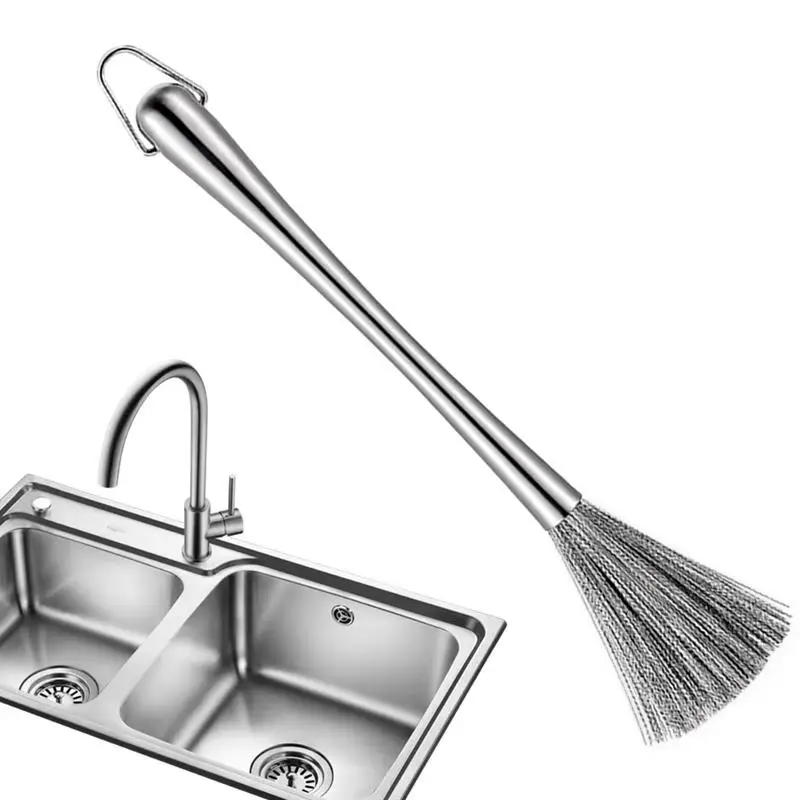 

Wire Brush Cleaner Stainless Steel Cleaning Brush Kitchen Anti Rust Pot Washing Grease Removal Brush For Home Kitchen Sinks