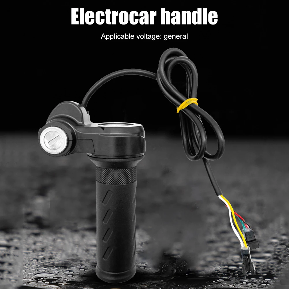 2/4PCS Electric Bicycle Handle Left+Right Electric Bicycle Twist Throttle Grip Acceleration Handle For Motor Electric Scooter ﻿