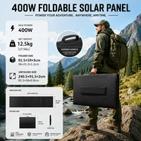 Panneau solaire portable CHUBAN 400W, kit de panneaux solaires pliables, étanche, chargeur solaire de secours pour station d'alimentation, camping solaire 2