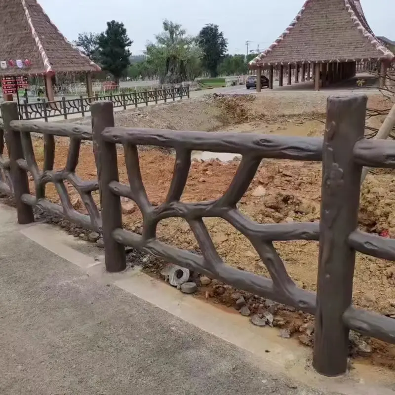 Cement imitation tree vine guardrail mold garden landscape prefabricated mold concrete railing imitation wood grain