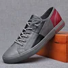 New 2023 Autumn Leather Men's Casual Shoes Soft Upper Designer Shoes for Men Loafers Flat Sneakers Breathable Slip on Men Shoes 5