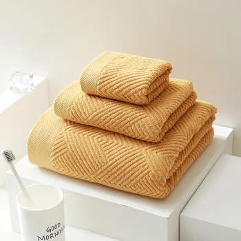 3-Piece Long-Staple Cotton Towel Set 1