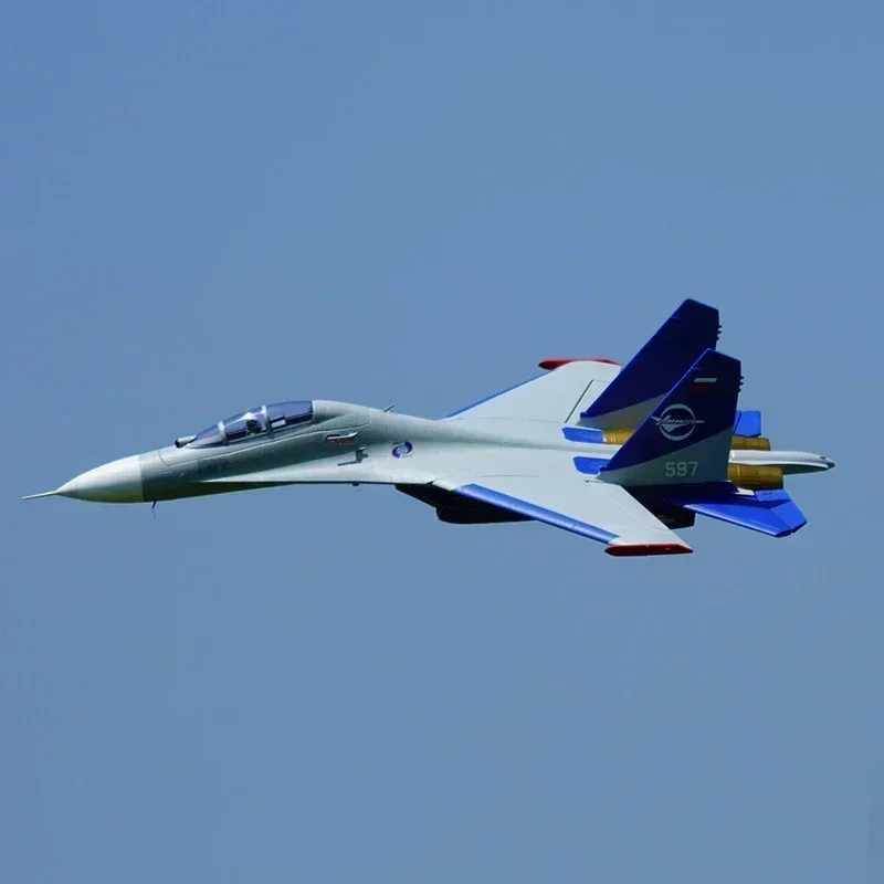 Xfly飛行モデル飛行機のおもちゃ,ダブル50mm,su27ダブルエンジン