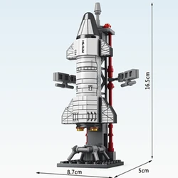 MOC Aerospaces Rocket Launch Center Building Kit (No Box 107pcs)