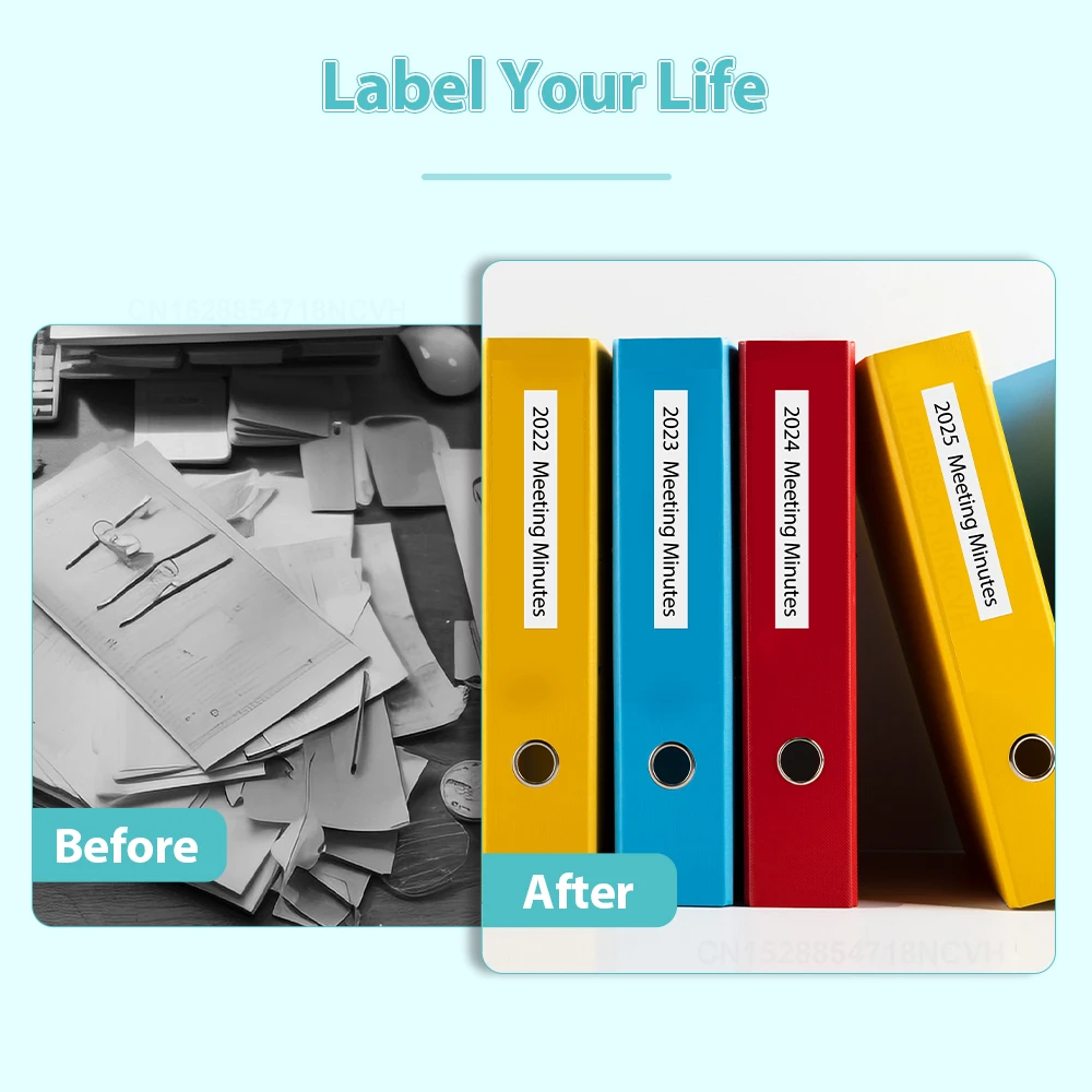 Versatile Laminated Label Tape for Brother P-touch Label Printer